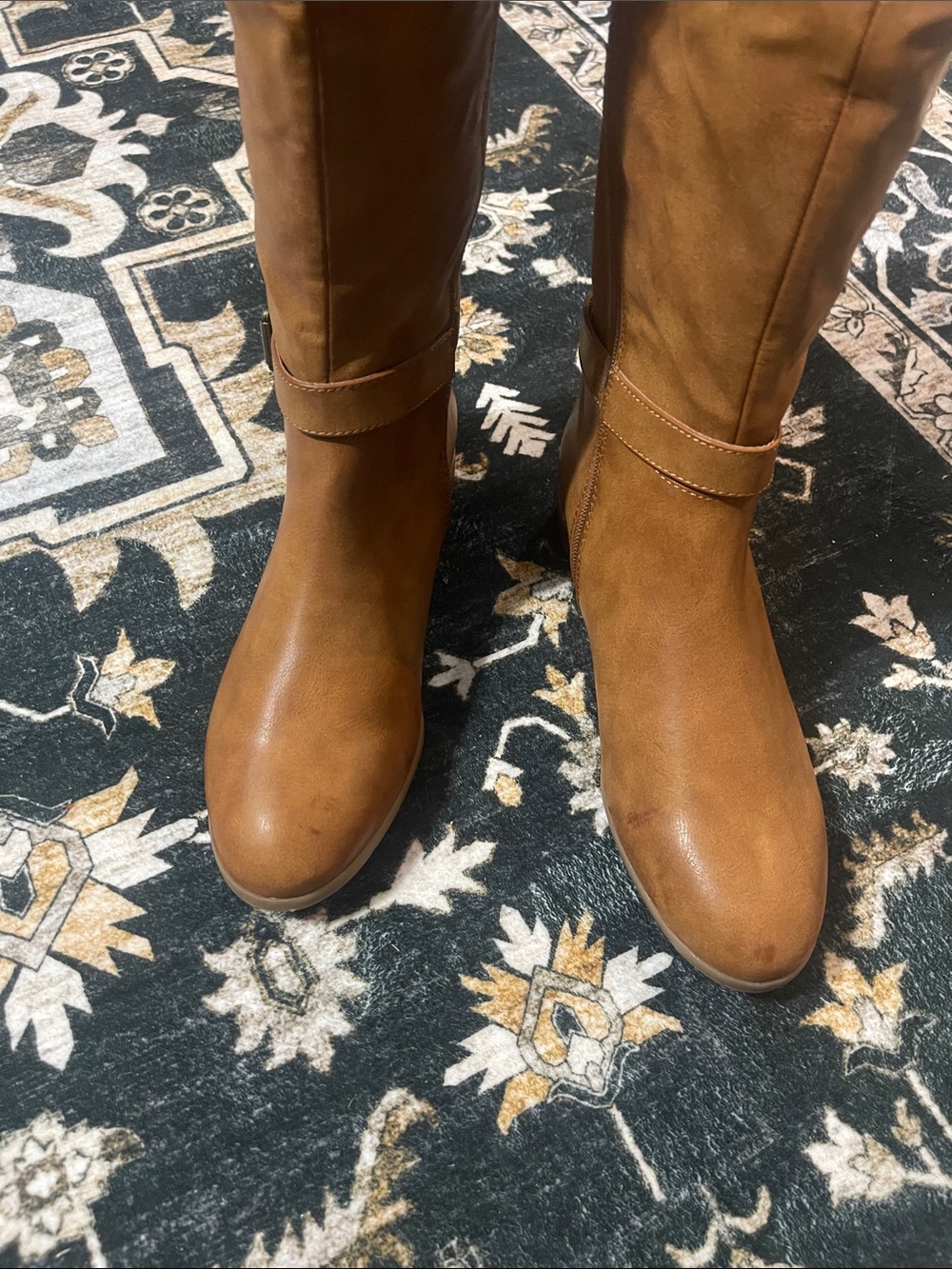 Women's Over-the-Knee Riding Boots in Tan